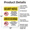 Signmission Knives Weapons Banned Bilingual OSHA Security Notice Sign, Aluminum, 10in W x 14in L, 2PK OS-2PACK-SN-A-1014-L-11555 - alternate 4